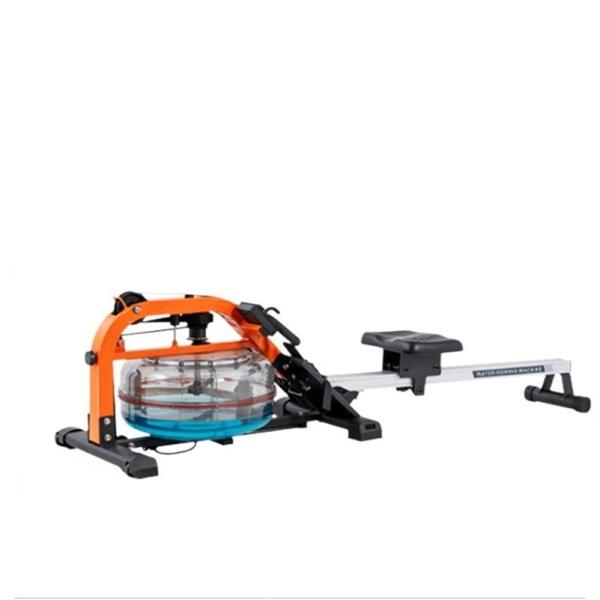 Black Steel Intelligent Water Resistance Rowing Machine for Home Gym