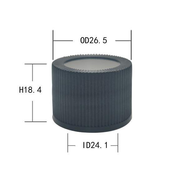 ISO9001 24 410 Screw Cap , Ribbed Wall Plastic Bottle Closures