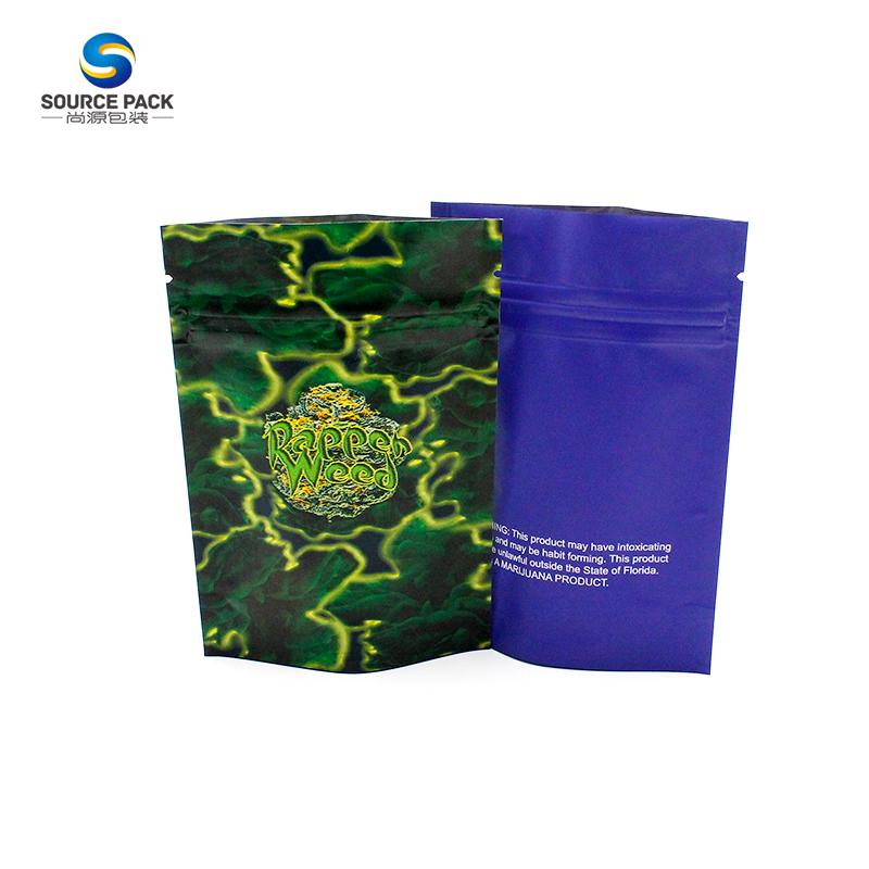 Отпариваемые мешки Mylar Weed Packaging Stand Up Pouch Doypack Перезамыкаемая резьба