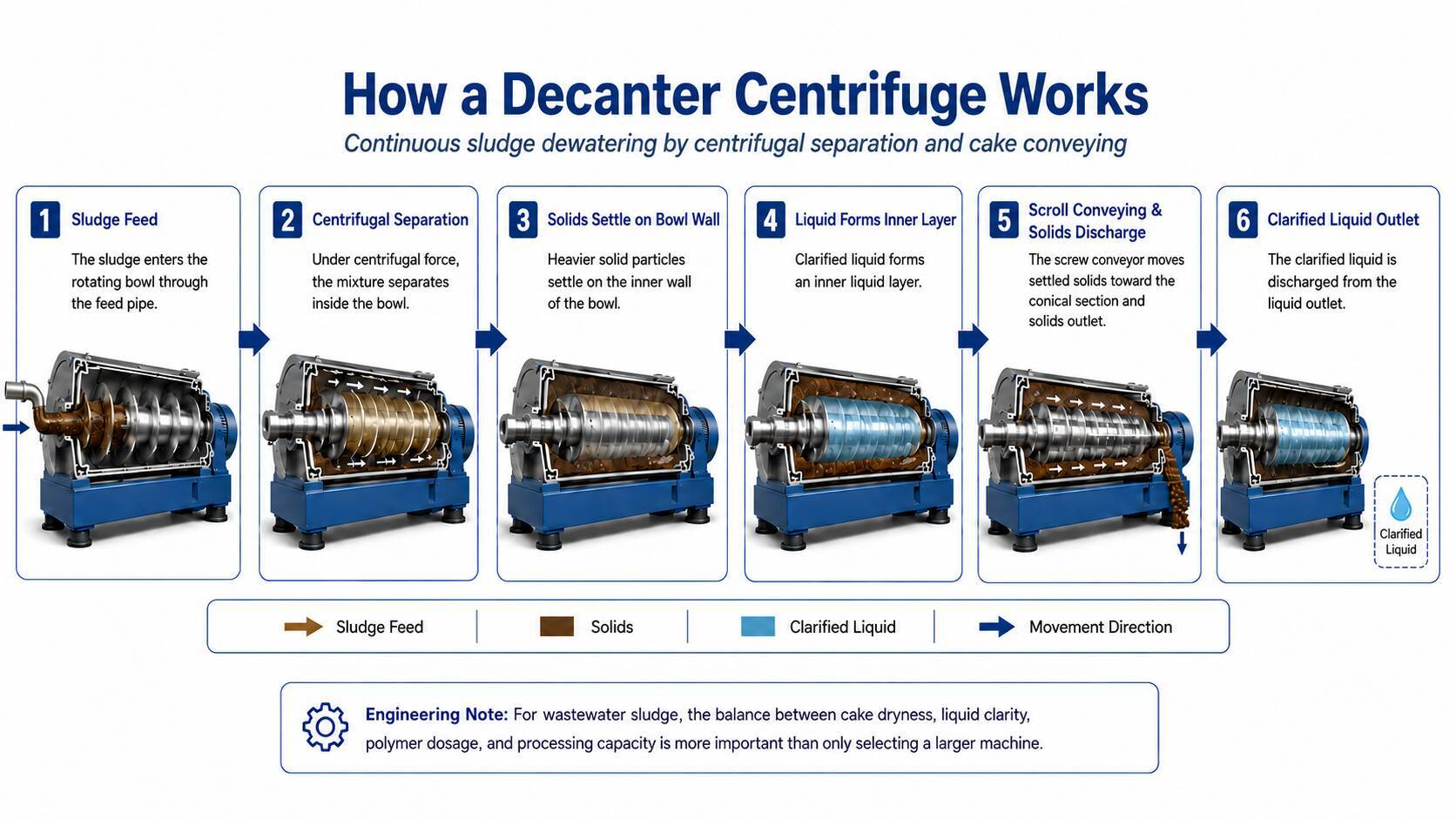 Wastewater Treatment Decanter Centrifuge