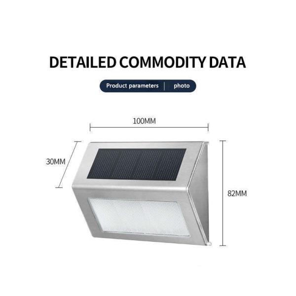 Lamp Luminous Efficiency 120lm/w Solar Wall Light for Outdoor House Address Number