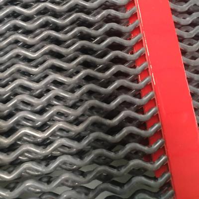 Anti malha de obstrução da tela da limpeza de auto da tira do plutônio para a mineração agregada e pedreira industrial