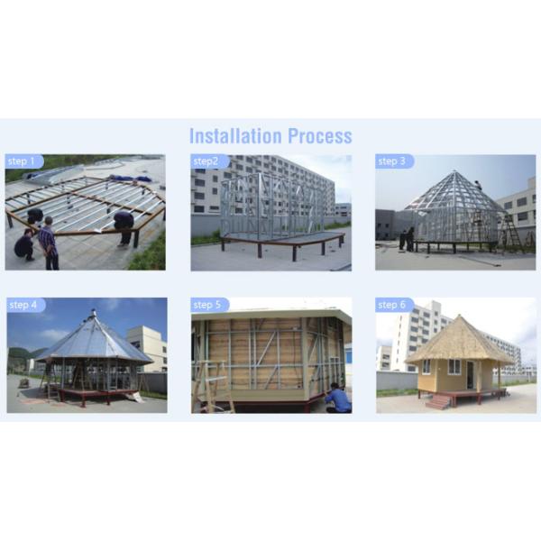 EU/USA/NZ/AU Standard Economic Low Cost Modern Prefab Steel Water Bungalow