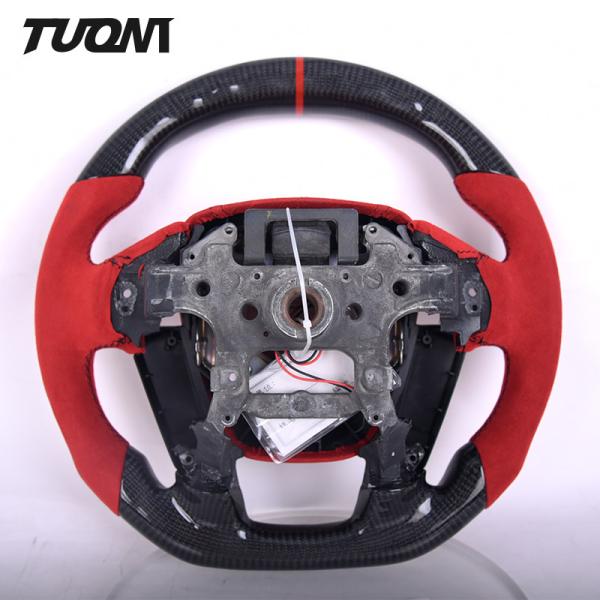 Red Luxury Alcantara Honda Accord Carbon Fiber Steering Wheel LED Digital