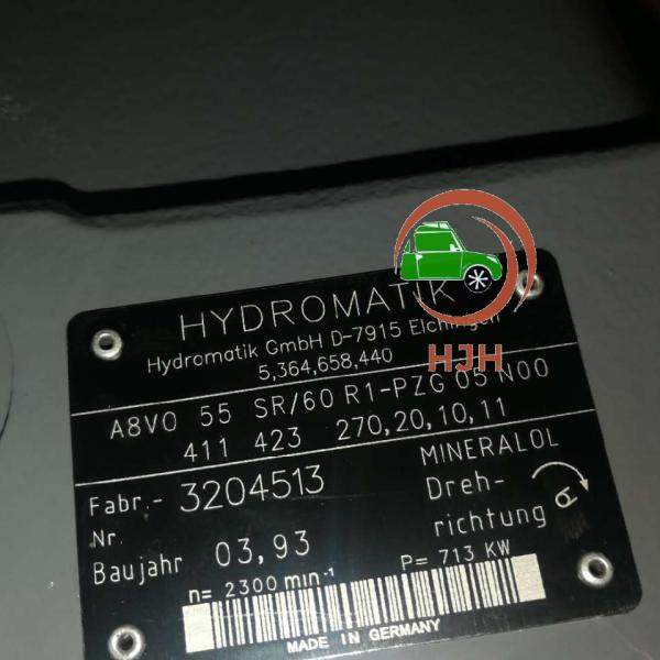 Excavator A8VO55SR/60R1-PZG05F48 A8VO/A8V Axial Piston Variable Double Pump with Design