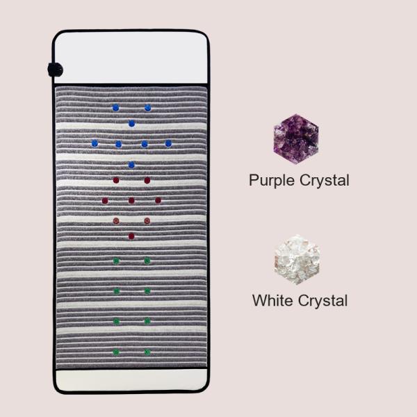 水晶 赤 青 緑 光子 光 遠赤外線 PEMF マット 細胞代謝を促進する