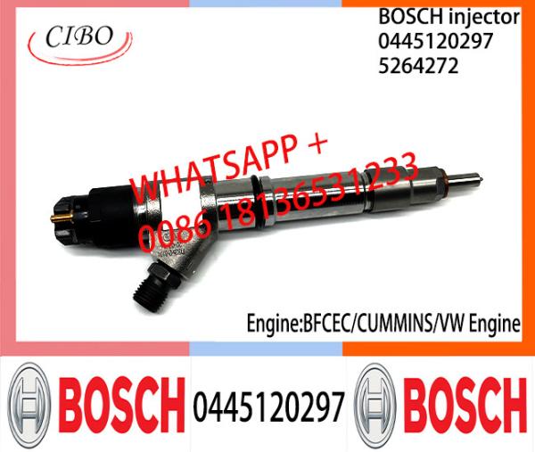 Conjunto original 0445120297 do injetor de combustível diesel de BOSCH 0445120297 5264272 para o motor da VW de BFCEC CUMMINS