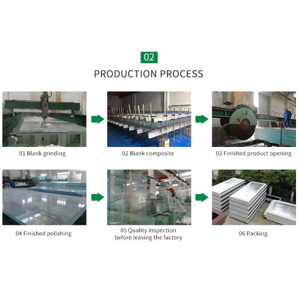 Tableau de piscine en verre acrylique écologique pour une fonction durable