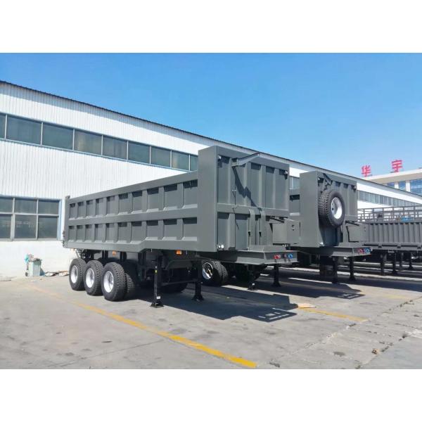 High Efficiency 49CBM 3-Axle Tipper Trailer with Reliable FUWA Axles & 12.00R20 Tires