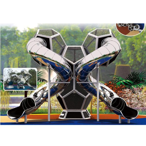 Outside and Indoor Large Spiral Slide Kids Outdoor Tube Slides Adults Outdoors Stainless Steel Slide
