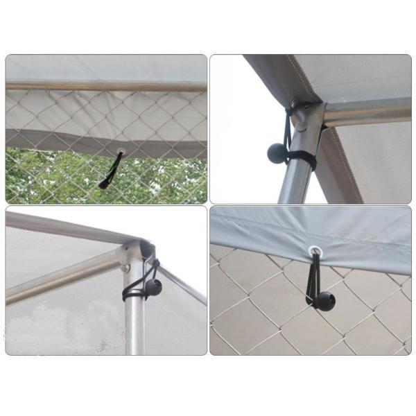 4x2.3x1.82M Thick Hot Galvanized Fence Big Dog Kennel/Metal Run/Pet house/Outdoor Exercise Cage