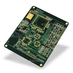 High Density Interconnect PCB Green Oil Solder Mask Miniaturization Design
