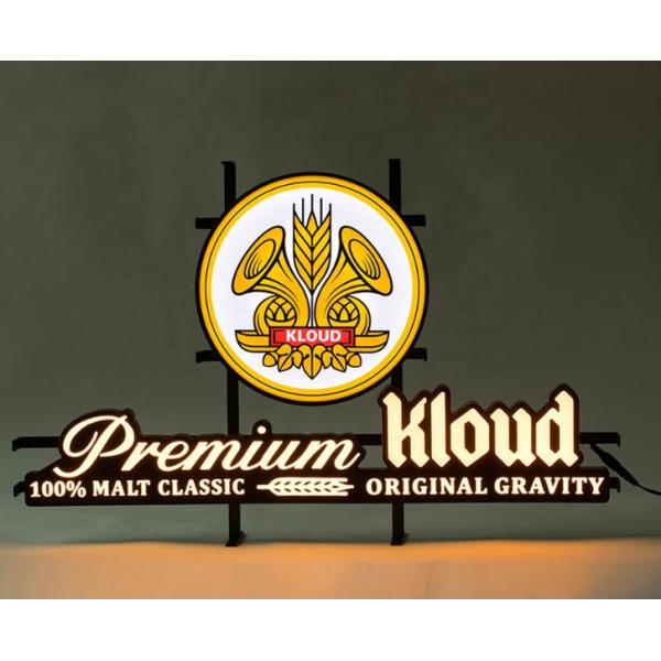 UL ландшафта неоновой вывески PVC логотипа дисплея 240VAC желтый