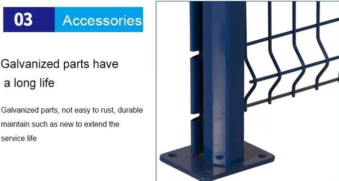 Сваренная аэропортом ячеистая сеть Ral9010 ограждая покрытый PVC 55*200mm