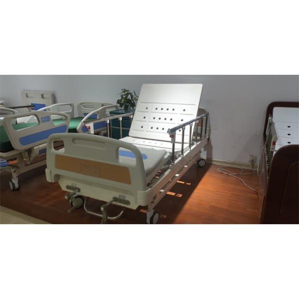 Aluminum Alloy Guardrails 2 Function Hospital Bed Folding