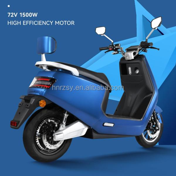 55KM/H 1500W Electric Motorcycle Climbing Angle 15 Max. Speed EEC COC Adult Portable 72V Electric