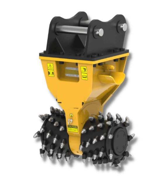 Crawler Excavator Attachment Hydraulic Drum Cutter For 5-50 Ton EX200