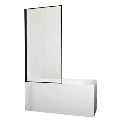 Fine Polished Edge Decoration Clear Tempered Shower Glass for Frame Shower Doors