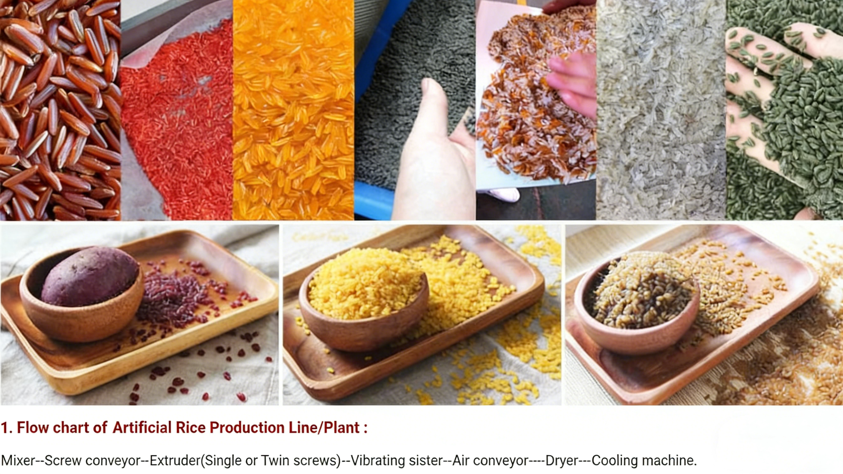 Nutritional Rice Processing Equipment 100kg Per Hour Nutritional Rice Processing Machine For Sale