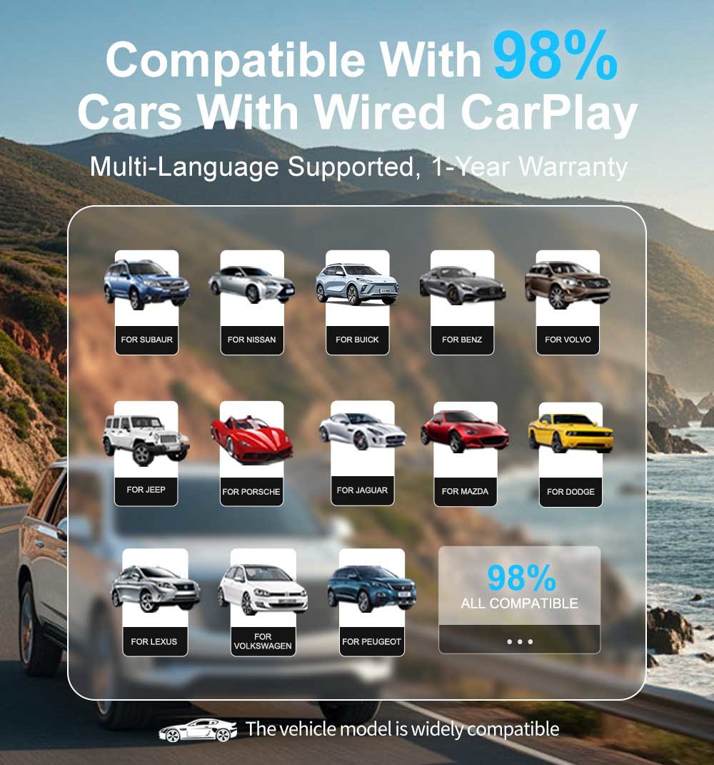AI Android Carplay Android Box With QCOM RAM 8+ ROM 128GB Google Assistant