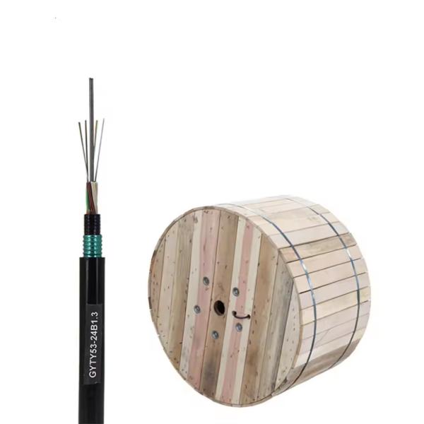 2-144 cores double sheath double armored GYTY53 Direct Buried Underground Fiber Optic Cable