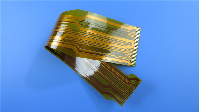 Цепь FPC Adhesiveless гибкая напечатанная построенная на прозрачном тонком Polyimide Glueless с золотом покрытым для отслеживать
