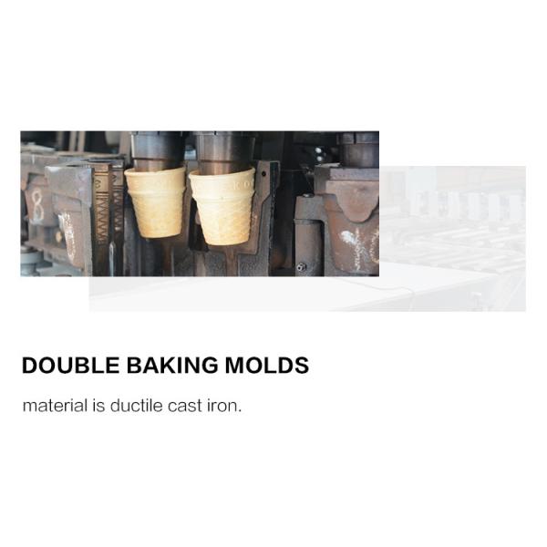 Commercial Automatic Wafer Cone Production Line Rolled Sugar Biscuit Cone Machine