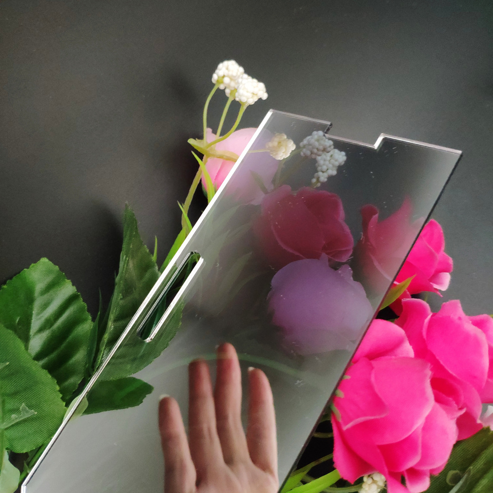 1.8mm Acrylic Two Way Mirror PMMA Silver Black Privacy Observation Double Sided Mirror