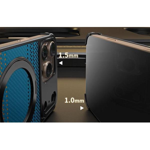 Customized Mobile Phone Case With Magnetic Aluminum Alloy Bracket, Bare Shell, Tpu Anti-Fall Wireless Charging, Suitable For Apple 17pm Mobile Phone Case