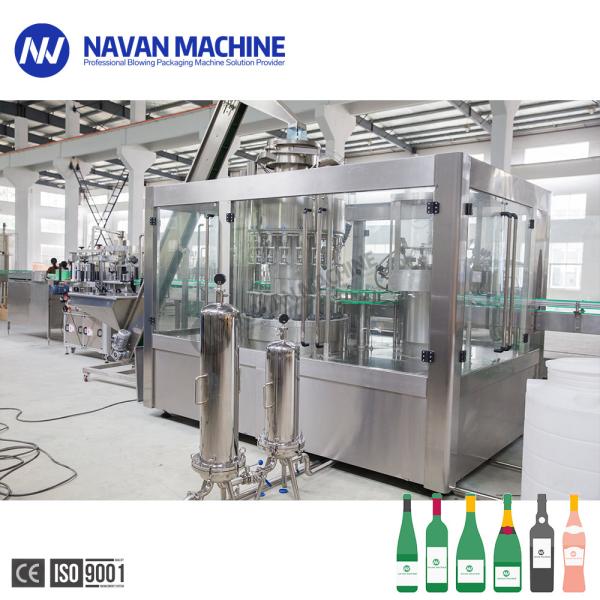 Automatic Glass Bottle Corktails Non Gas Liquid Filling Machine
