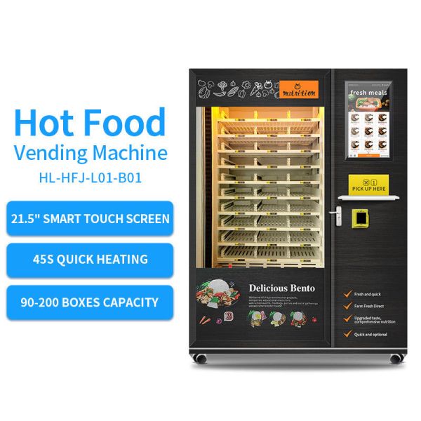 21.5-inch capacitive touch screen all steel door frame for hot food vending machine with heating function
