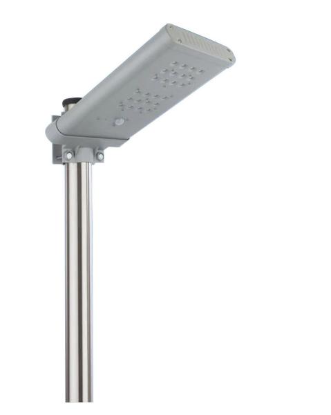 Warm White Integrated Solar Street Light Energy Saving Aluminium Housing