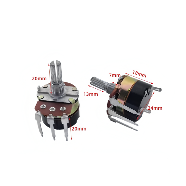 WH138 Resistance Speed Regulator 24mm Carbon Film Rotary Potentiometer