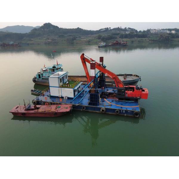 Excavator extension arm and port dredging designed for river dredging