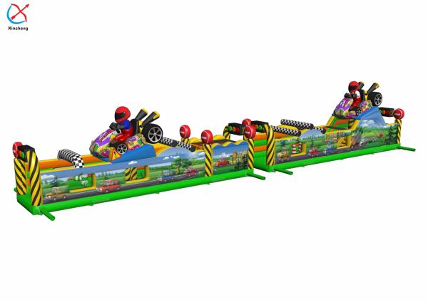 Manufacturer Giant Inflatable Obstacle Course Race Car Obstacle Course Bounce House