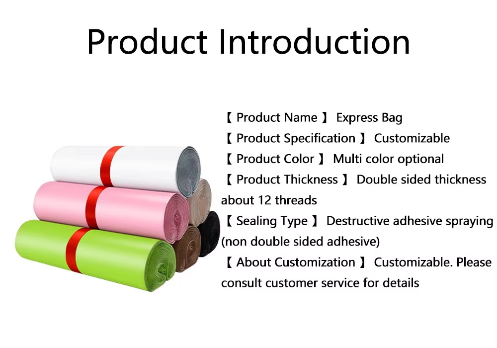 Colored Express Delivery Bags Plastic Thickened Logistics Mailing Packaging Bags Self-adhesive Large Waterproof Bags