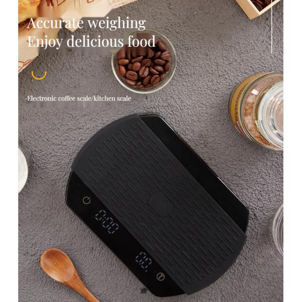 ODM Design Digital Silicone Pad Coffee Weighing Drip Scale with Timer Sustainable Brewing