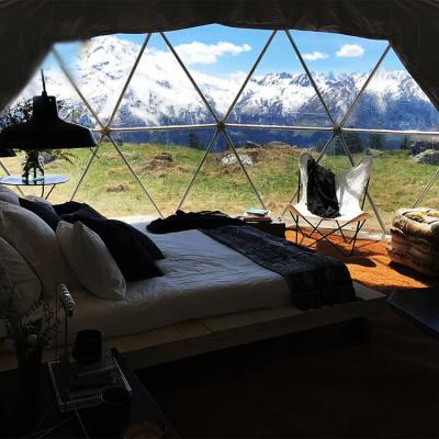 Quadro de aço PVC transparente Geodésico Casa de jardim, cúpula, tenda de iglu
