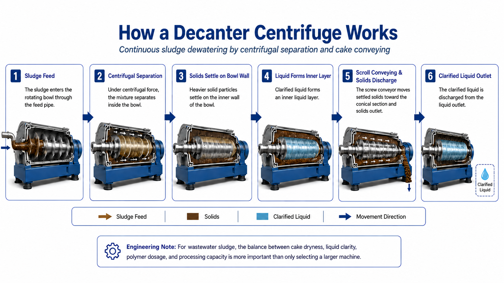 Wastewater Treatment Decanter Centrifuge