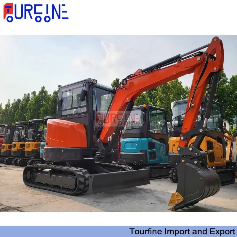 3.5 Ton Mini Crawler Excavator Machine With 0.11 CBM Bucket For Construction