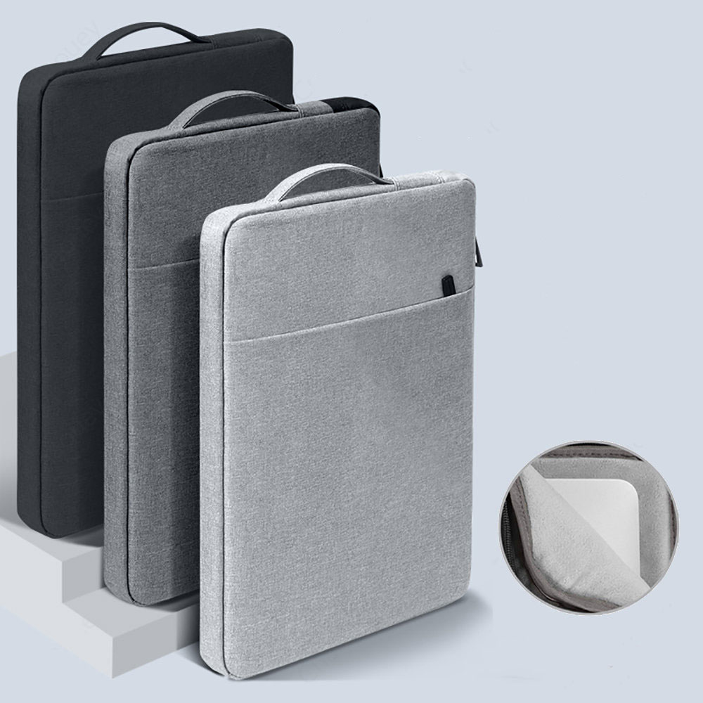 For Laudtec Polyester Laptop Sleeve Handbag Case Waterproof Zipper Portable Notebook Cover Business Shockproof Lap Top Bags for Wholesale OEM/ODM/Private Label