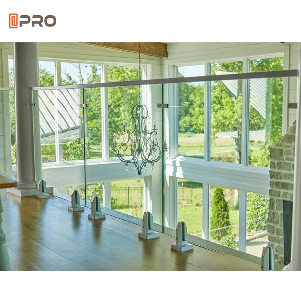 Modern Plexiglass Stair Metal Balustrades Handrails Wrought Iron Glass Steel Railing