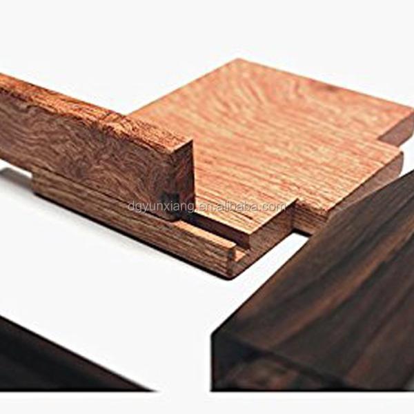 Porta teléfonos y relojes de madera de nuez negra