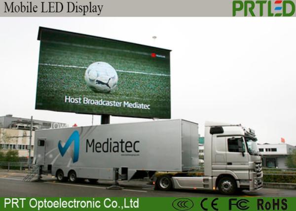 Digital Outdoor P10mm LED Mobile Billboard With CE RoHs FCC Certification