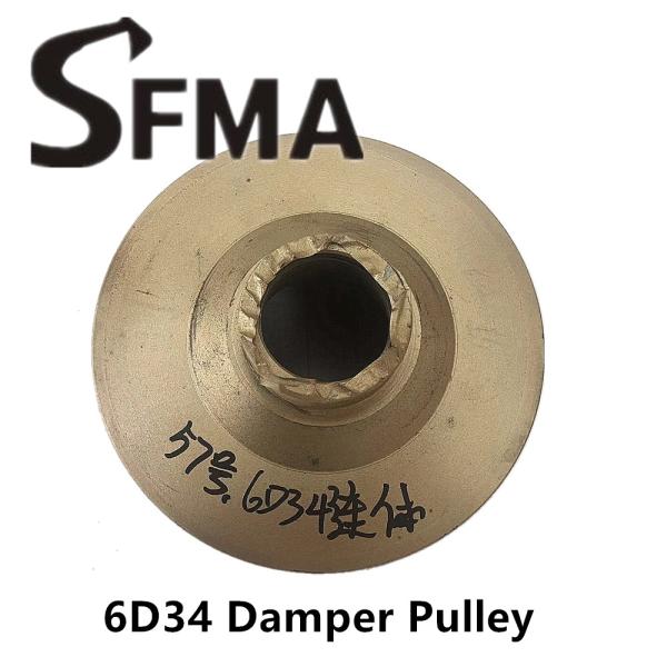 Excavator  Digger OD162 3G 6D34 Crank Pulley