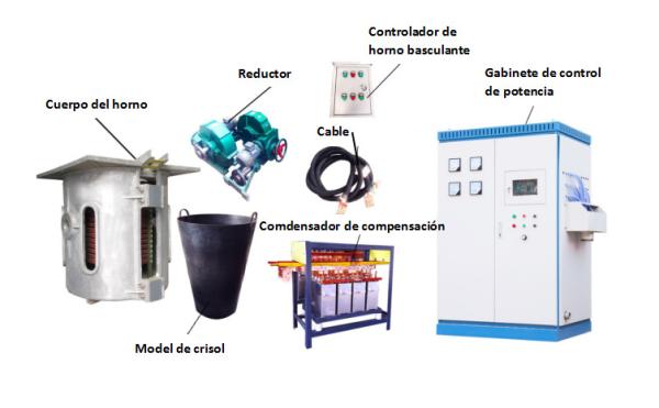 100kg Electric Induction Melting Furnace for Scrap Metal