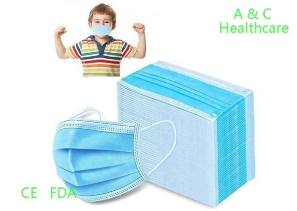 Adult Anti Virus Ear Type Disposable Face Mask Blue And White Gb2626-2006