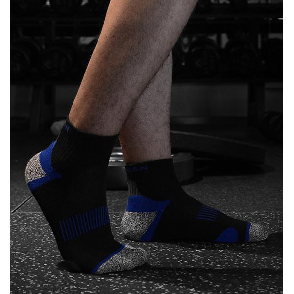 Cotton Breathable Sporty Running Socks Sweat Absorbent Athletic Ankle Socks