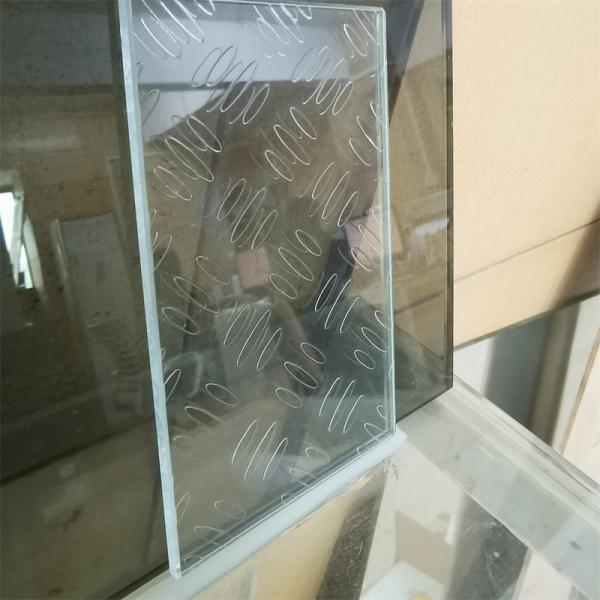 Singal Tempered Glass Laminated Antislip Glass - Non-Slip SkyFloor Glass For Walking Floors