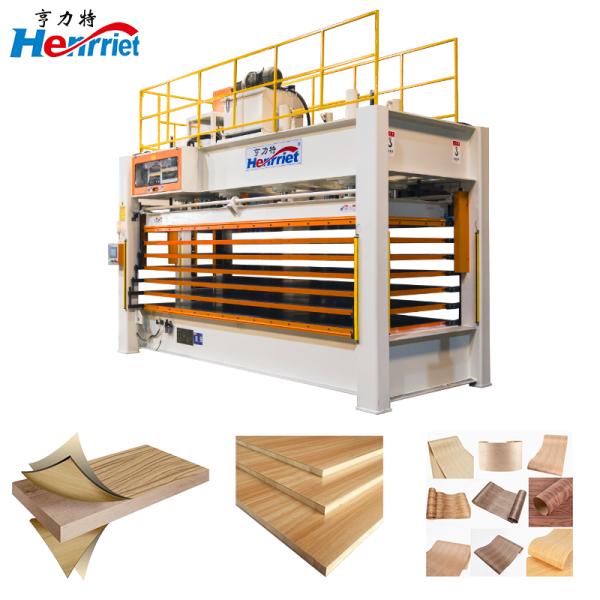 160 ton 6-layer Artificial Board Hot Press Laminating Machine with Electric Thermal Oil Heating for Melamine Board Production